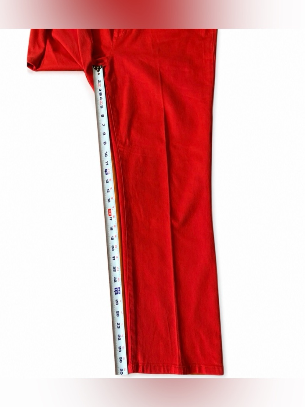 Polo by Ralph Lauren Women’s Red Straight-Leg Jeans 14 Like New! - Picture 5 of 10